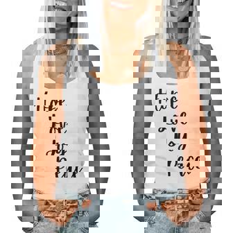 Cute Advent Hope Love Joy Peace Christian Faith Christmas Tri-Blend Women Tank Top | Mazezy