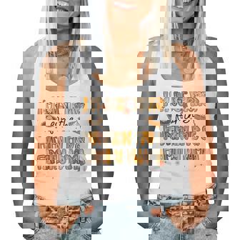 Cute Fall I'm Just Here For The Pumpkin Pie And Family Drama Women Tank Top - Thegiftio