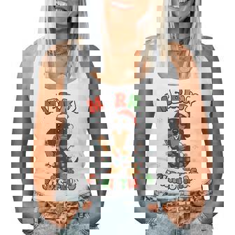 Dachshund Christmas Pajamas For Merry Christmas Women Tank Top | Seseable FR