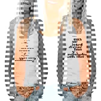 Fácilmente Distraído Por Un Perro Dog Dad Mom English Bulldog Camiseta sin mangas para mujer - Regaloses