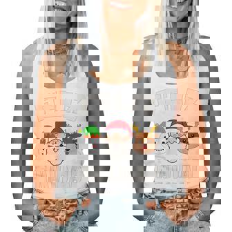 Feliz Navidad Familia Papá Noel Navidad Nina Camiseta sin mangas para mujer - Regaloses