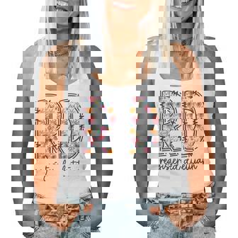 Floral Registered Dietitian Nutritionist Rd Graduation Women Tank Top | Seseable UK