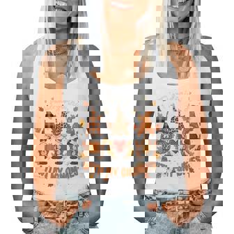 Friendsgiving With My Gnomies Thanksgiving Gnome Women Tank Top - Thegiftio