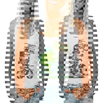 Frog On Bike Resist Portland Frogtifa Protest Women Women Tank Top | Seseable CA