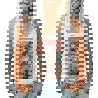 Cat Eating Ramen Kawaii Siamese Cat Lover Mom Women Tank Top | Seseable UK