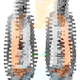 F-Caw-F Crow Coffee Pun Raven Drinking Caw-Fee Meme Tri-Blend Women Tank Top - Monsterry