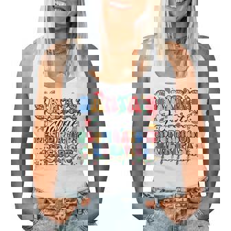 Santa's Favorite Respiratory Therapist Christmas Women Tank Top - Monsterry