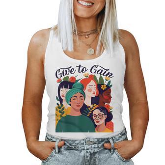 Give To Gain International Women's Day 2026 Flowers Women Women Tank Top - Thegiftio