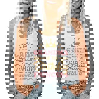 Grandma Of The Birthday For Girl 1St Birthday Princess Women Tank Top - Thegiftio