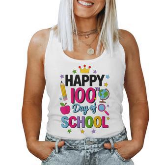 Happy 100Th Day Of School 100 Days Smarter Teacher Boy Girls Women Tank Top - Thegiftio