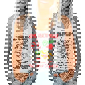 Home Health Nurse Candy Cane Crew Family Christmas Women Tank Top | Seseable CA