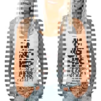 I'm Just Here To Thriller Dance Zombie Halloween Men Women Tank Top | Mazezy