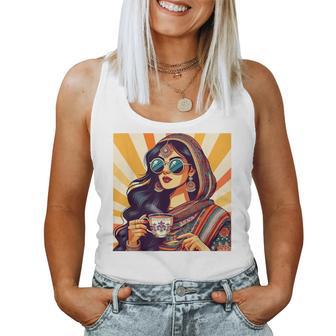 Indian Girl Indian Masala Chai Bollywood Meet Me In India Women Tank Top - Thegiftio UK