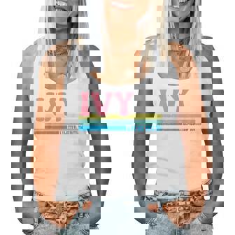 Ivy Name Personalized Cute Idea Groovy Ivy Women Tank Top - Thegiftio