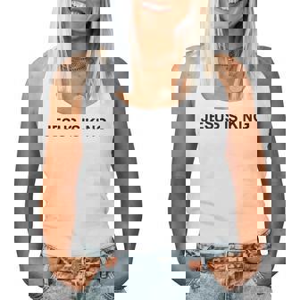 Jesus Religious Title Is King Bible Poetic Section Of A Women Tank Top | Seseable CA