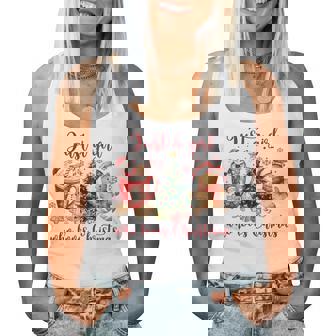 Just A Girl Who Loves Christmas Candy Cane Gingerbread Xmas Women Tank Top | Seseable CA