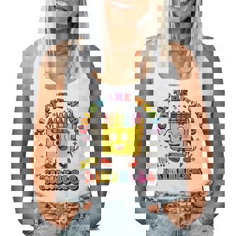 Be Kind Color The World With Kindness Retro Vintage Crayon Women Tank Top - Thegiftio