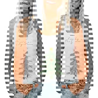 Merry Christmas Christian Faith Cross Holiday Jesus Love Women Tank Top - Monsterry