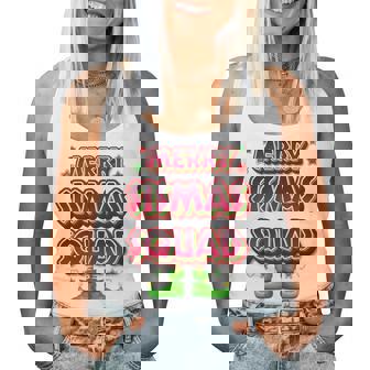 Merry Sismas Elf Christmas Sister Squad Women Tank Top | Mazezy