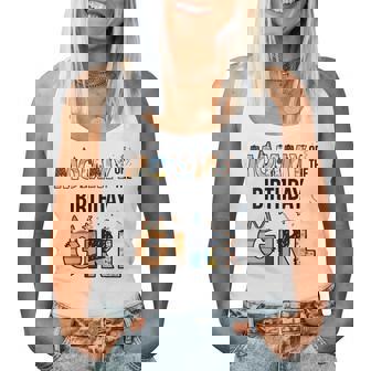 Mommy Of The Birthday Girl Party Blue Dog Lover Matching Women Tank Top - Thegiftio