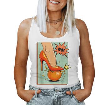 No Kings Retro Patriotic Woman Political Meme Women Tank Top - Thegiftio UK