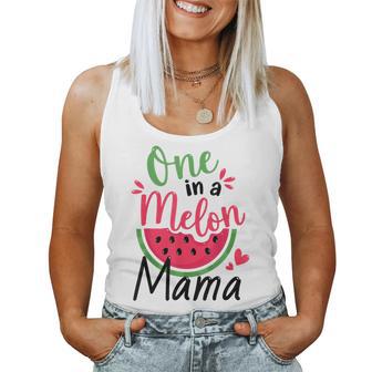 One In A Melon Mama 1St Birthday Party Family Matching Women Tank Top - Thegiftio UK