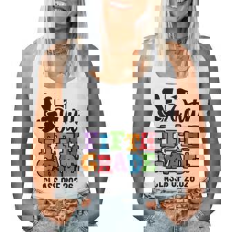 Peace Out 5Th Grade 2026 Fifth Grade Grad Elementary School Women Tank Top - Thegiftio