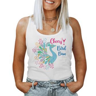 Peacock Mahjong Cheers Bird Bam Chinese Mah Jong Wine Lover Women Tank Top - Thegiftio