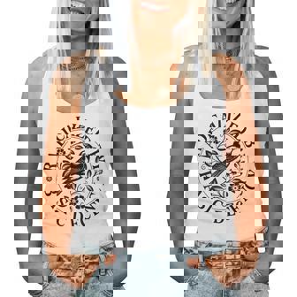 Radicalized By Basic Decency Feminist Bird Floral Women Tank Top | Seseable CA