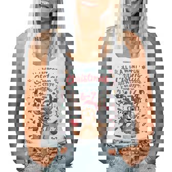 Reindeer Teacher Christmas Students Saying 6-7 67 Six Seven Women Tank Top | Mazezy