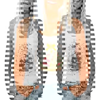 Religious Christmas Every Knee Shall Bow Christian Santa Women Tank Top | Seseable CA