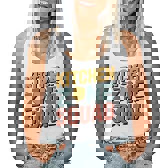 Retro Faded Pickleball Humor Kitchen Zone Squad Tri-Blend Women Tank Top | Mazezy