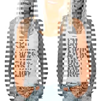 Retro Vintage Send Lawyers Guns Money Women Women Tank Top | Seseable UK