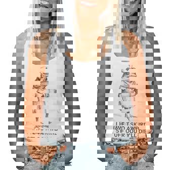 I Have To Say Weird Stuff Or You'll Die Frog Nurse Women Tank Top - Monsterry