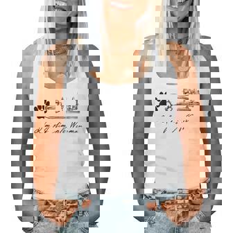 Sewer Sewing Quilter I'm A Simple Woman Dog Coffee Sewing Women Tank Top - Thegiftio