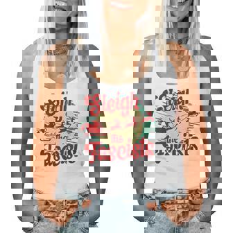 Sleigh The Fascists Political Christmas Human Rights Women Tank Top | Mazezy