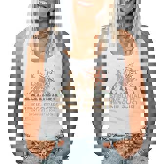 Stumble And Fall Hiking Society Don't Worry Women Tank Top - Monsterry