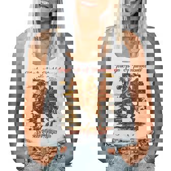 Tough As A Tumbleweed Sweet As Sugar Retro Santa Western Women Tank Top - Thegiftio