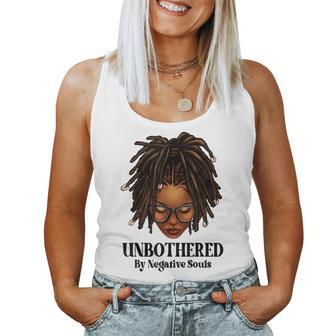 Unbothered Dreadlocks Loc'd Hair Sassy Girls Black Women Women Tank Top - Thegiftio UK