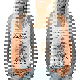 Never Underestimate An Old Woman Who Still Rides Horses Women Tank Top - Thegiftio