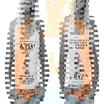 Never Underestimate A Woman Who Still Travels In Her 80'S Women Tank Top - Seseable