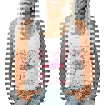 オンバック 79歳 1947年4月 花柄 79歳の誕生日 レディースタンクトップ - Kawaiitshirt