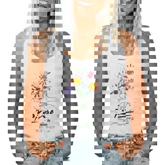 パブロ・ピカソ 平和の花 作品 描画 Papl2192 レディースタンクトップ - Kawaiitshirt