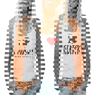 化学、化学が好き、化学の先生 化学実験技師、プレゼント、男性女性子供 I Love Chemistry レディースタンクトップ - Kawaiitshirt