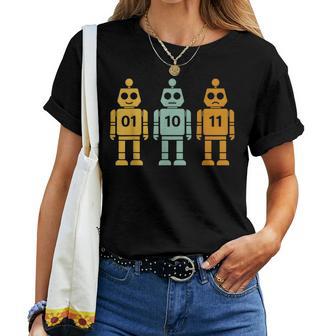 01 10 11 Robot Women Women T-shirt - Thegiftio UK