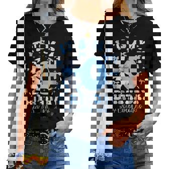 10 Year Old It's My 10Th Birthday Girl Blue Coquette Bow Women T-shirt - Thegiftio