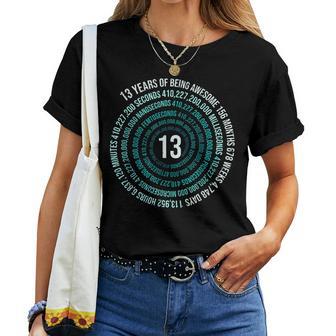 13 Jahre Geburtstag Helix 13 Jahr Jungen Mädchen Geburtstags T-shirt Frauen - Seseable
