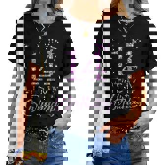 14 It's My Birthday Pink Crown Happy 14Th Birthday Girl Women T-shirt - Thegiftio