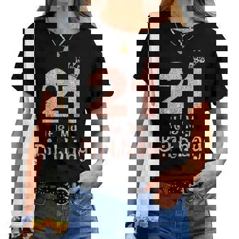21 It's My Birthday 21歳 Happy 21歳の誕生日 女の子 レディースTシャツ - Kawaiitshirt