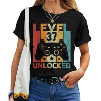 37E Anniversaire Homme 37 Ans Contrôleur De Jeu Gamer T-shirt femme - Cadeauxyz
